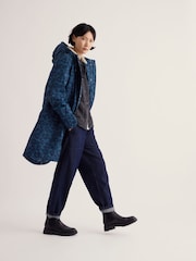 Seasalt Cornwall Blue Floral Plant Hunter Cotton Waterproof Coat - Image 1 of 5