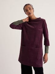 Seasalt Cornwall Purple Sail By The Stars Needlecord Tunic - Image 2 of 5