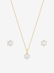 Jon Richard Gold Plated Cubic Zirconia Pendant Box Set - Image 3 of 4