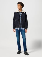 Wrangler Black Corduroy Aviator 100% Cotton Jacket - Image 2 of 5