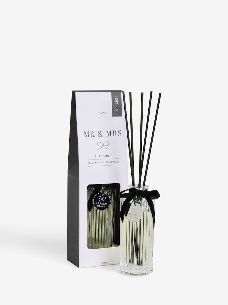 Mr and Mrs Est 2025 Wedding Pure Linen Diffuser - Image 3 of 3