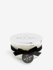 Black/White Mr and Mrs Est 2025 Wedding Pure Linen 3 Wick Scented Candle - Image 4 of 4