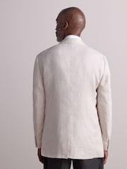 Neutral Regular Fit Signature Textured Blazer - Image 3 of 5