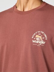Rot - Wrangler Graphic 100% Cotton T-Shirt - Bild 4 von 5