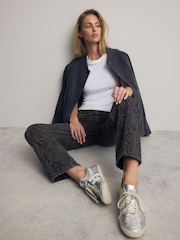 Black Snake Straight Leg 100% Cotton Jeans - Image 1 of 8
