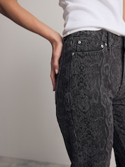 Black Snake Straight Leg 100% Cotton Jeans - Image 4 of 8