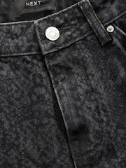 Black Snake Straight Leg 100% Cotton Jeans - Image 6 of 8