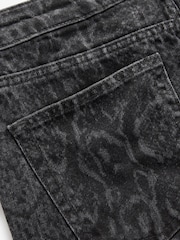 Black Snake Straight Leg 100% Cotton Jeans - Image 7 of 8
