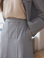Grau - Seam Front Maxi Skirt - Bild 4 von 7