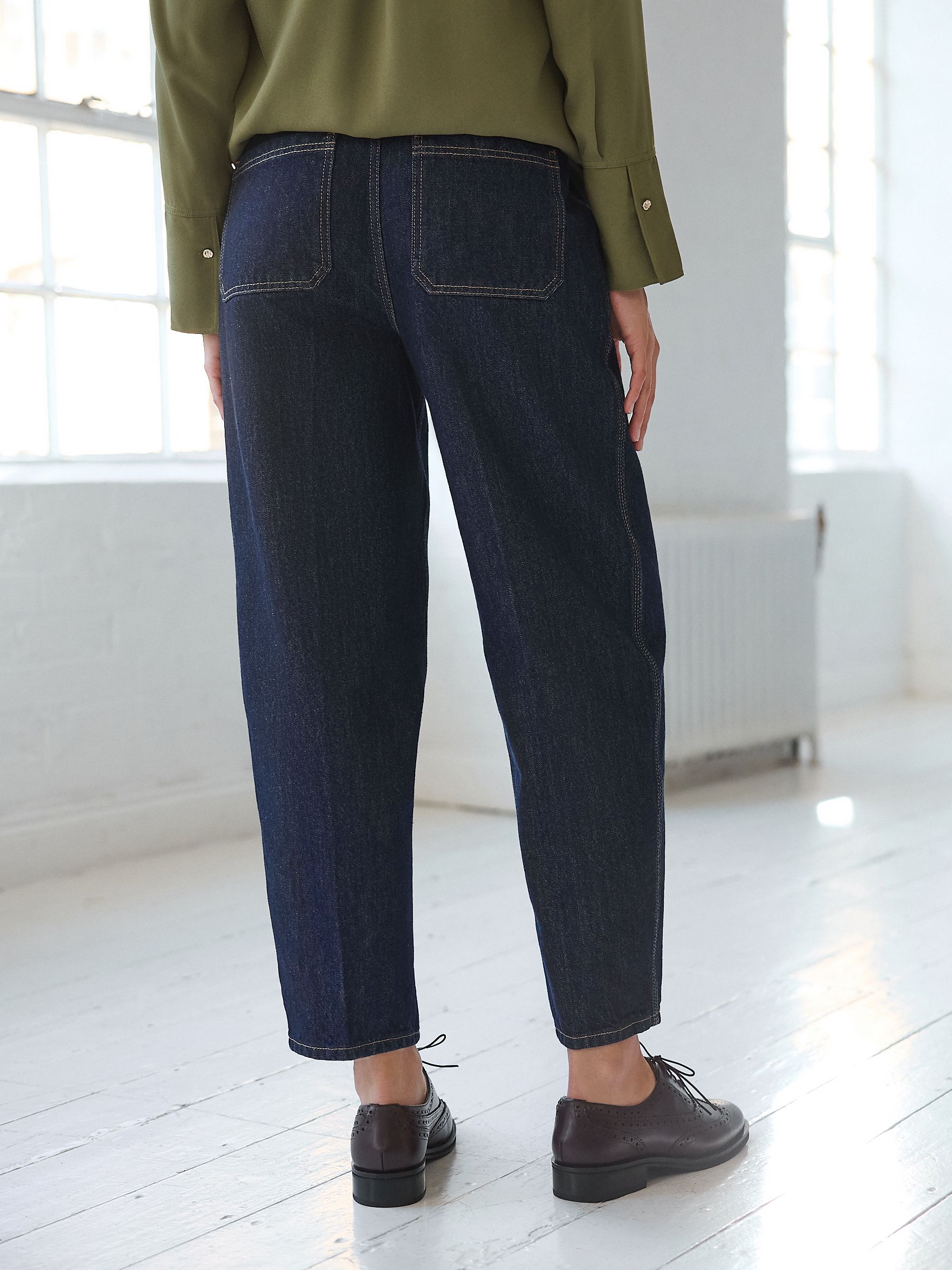 Buy Rinse 100% Cotton Balloon Barrel Jeans from Next USA