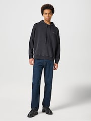 Wrangler Blue Black Denim Straight Fit Frontier Jeans - Image 2 of 6