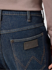 Wrangler Blue Black Denim Straight Fit Frontier Jeans - Image 5 of 6