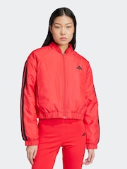 adidas Red Essentials 3-Stripe Insulate Jacket - Image 2 of 8