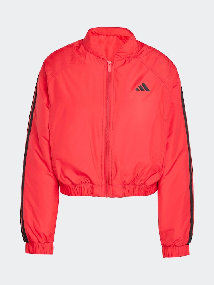 adidas Red Essentials 3-Stripe Insulate Jacket - Image 8 of 8
