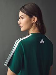 adidas Green Lounge Soft Side Collegiate Graphic T-Shirt - Image 4 of 4
