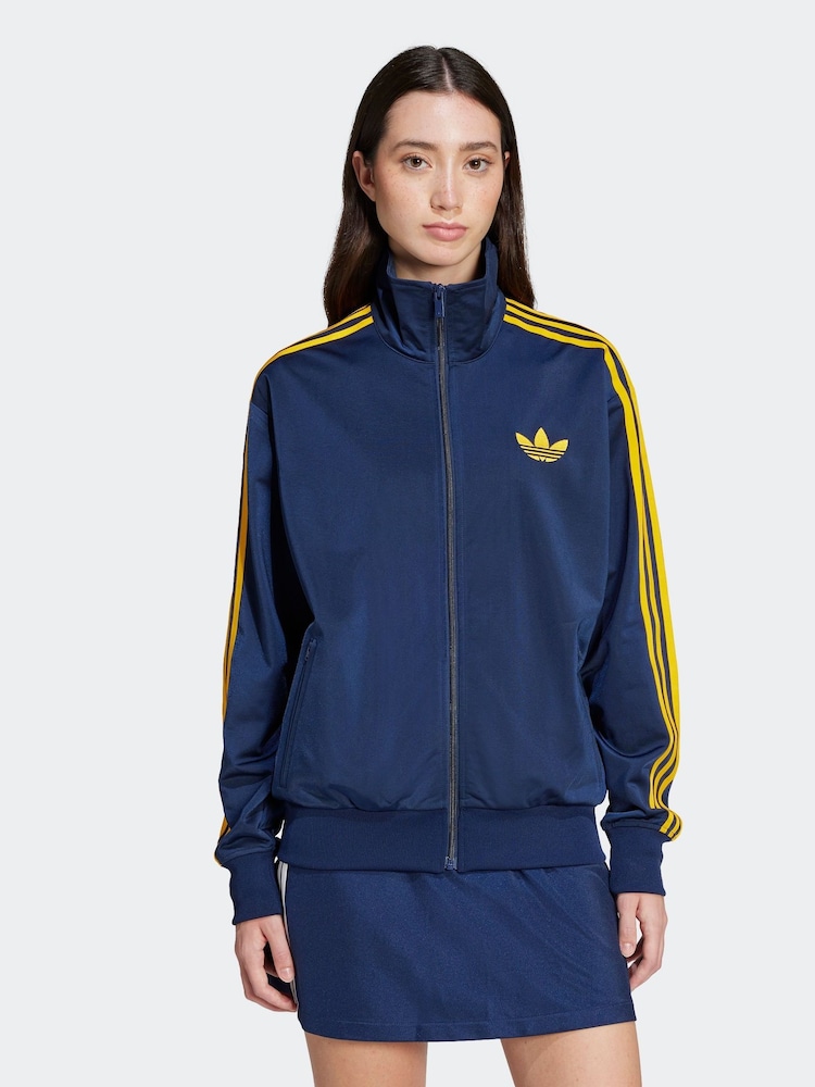 Niebieski - Luźna bluza dresowa adidas Originals Firebird - Image 4 of 9