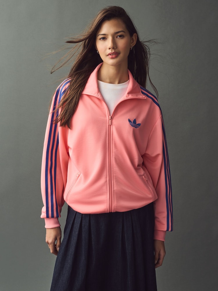 وردي - رداء علوي رياضي فضفاض Firebird من adidas originals - صورة 2 من 6