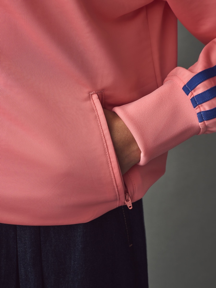 وردي - رداء علوي رياضي فضفاض Firebird من adidas originals - صورة 6 من 6
