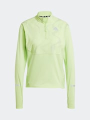 adidas Green Ultra Hi Running Half-Zip Top - Image 6 of 6