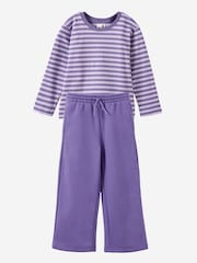 Cotton On Essential Long Selves Boxy T-Shirt & Wide Leg Joggers Set - תמונה 1 מתוך 7