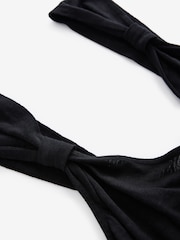 Czarny - Jersey Wide Leg V-Neck Jumpsuit - Image 7 of 8
