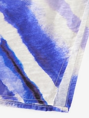 Blue Tie Dye Midi Slip Summer Dress - Image 10 of 11