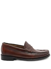 Jones Bootmaker Brown Perna Smart Leather Moccasins - Image 2 of 6