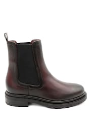 Jones Bootmaker Burgundy Red Kefalonia Leather Chelsea Boots - Image 1 of 5