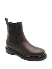 Jones Bootmaker Burgundy Red Kefalonia Leather Chelsea Boots - Image 2 of 5