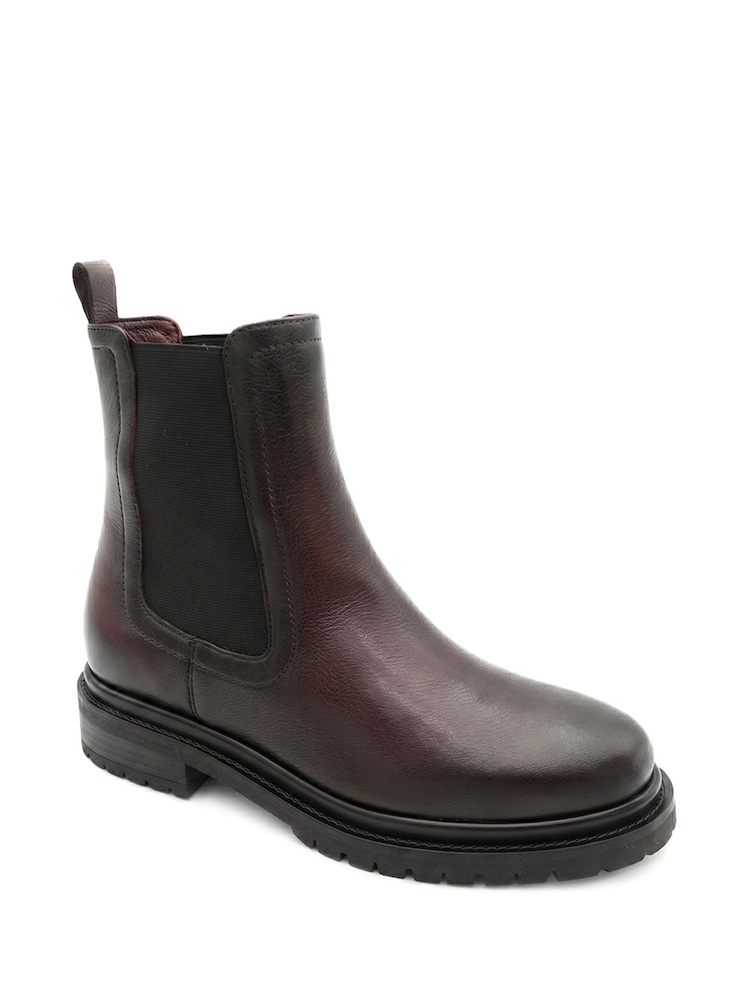 Jones Bootmaker Burgundy Red Kefalonia Leather Chelsea Boots - Image 2 of 5 Jones Bootmaker Burgundy Red Kefalonia Leather Chelsea Boots - Image 2 of 5