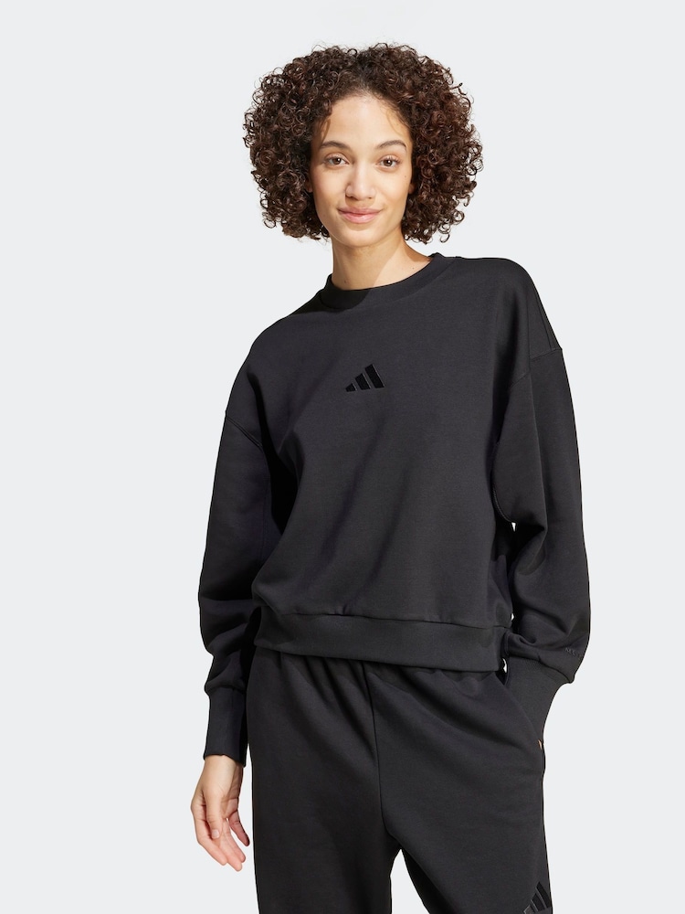adidas Black ALL SZN Sweatshirt - Image 1 of 7