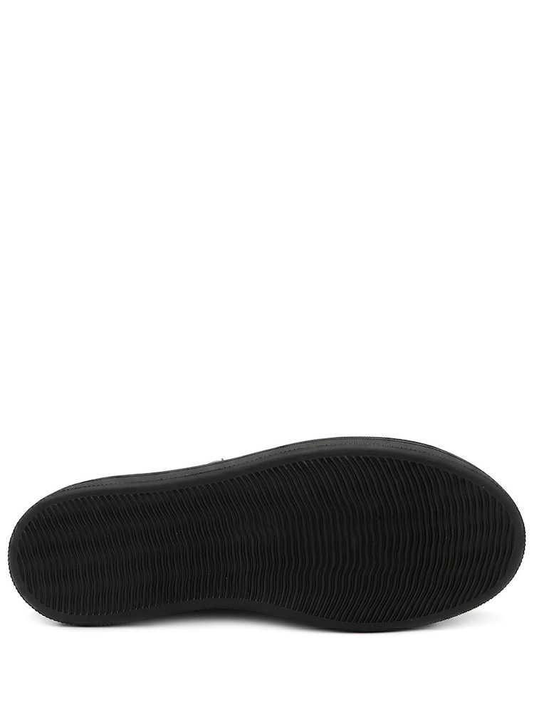 Jones Bootmaker Black Amaliadawide Wide Fit Leather Platform Trainers - Image 6 of 6 Jones Bootmaker Black Amaliadawide Wide Fit Leather Platform Trainers - Image 6 of 6