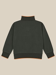 Monsoon Green Animal Adventure Half-Zip Sweatshirt - Image 2 of 3