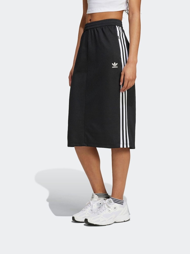adidas Originals Black Beckenbauer Classic Midi Skirt - Image 1 of 7