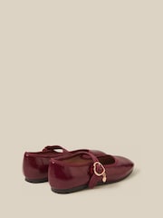 Monsoon Red Patent Mary Jane Ballet Flats - Image 2 of 2
