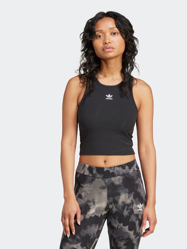 adidas Originals Black Essentials Vest Top - Image 1 of 7