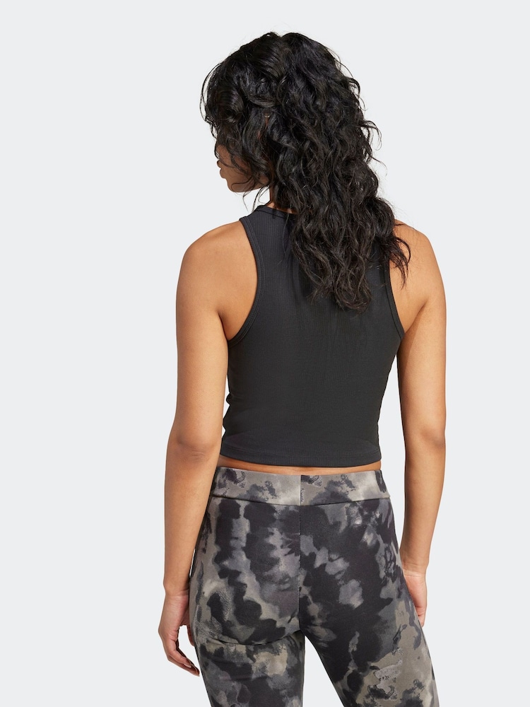 adidas Originals Black Essentials Vest Top - Image 2 of 7