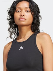 adidas Originals Black Essentials Vest Top - Image 4 of 7