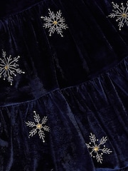 Monsoon Snowflake Sparkle Velour Party Dress - 圖片 4/4