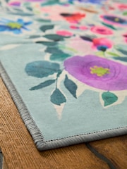 Lavable Bold Fleuri Tapis de couloir - Image 2 de 5