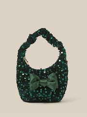 Monsoon Bow Sequin Velvet Bag - 2суретінің 1 суреті