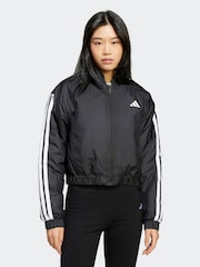 adidas Black Essentials 3-Stripe Insulate Jacket - Image 1 of 6