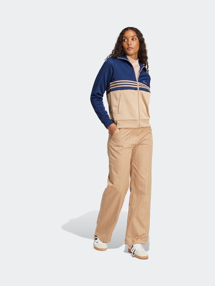 adidas Originals Blue 3-Stripes Sweatshirt - Image 3 of 6