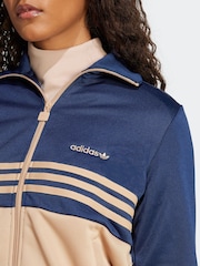 adidas Originals Blue 3-Stripes Sweatshirt - Image 4 of 6