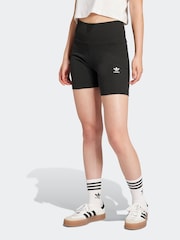 adidas originals Black Essential Rib Shorts - Image 1 of 6
