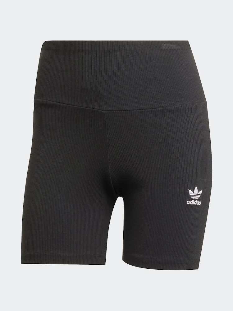 adidas originals Black Essential Rib Shorts - Image 6 of 6