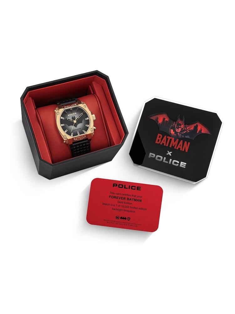 Peers Hardy Black Police Gold Forever Batman Watch - Image 6 of 6