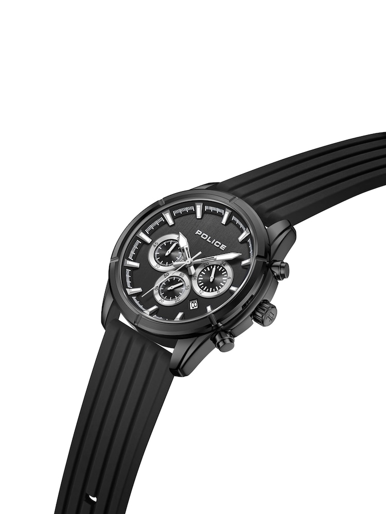 Peers Hardy Black Police Flair Sillicone Strap Watch - Image 2 of 4