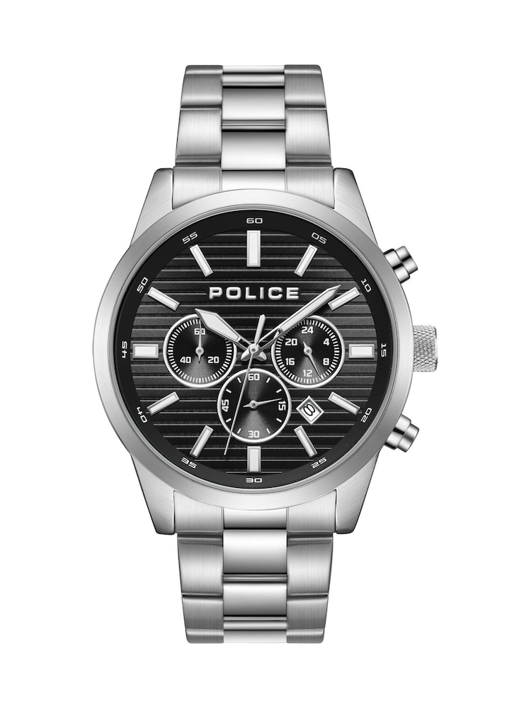 Peers Hardy Silver Tone Police Tangle Bracelet Watch - Image 1 of 4 Peers Hardy Silver Tone Police Tangle Bracelet Watch - Image 1 of 4