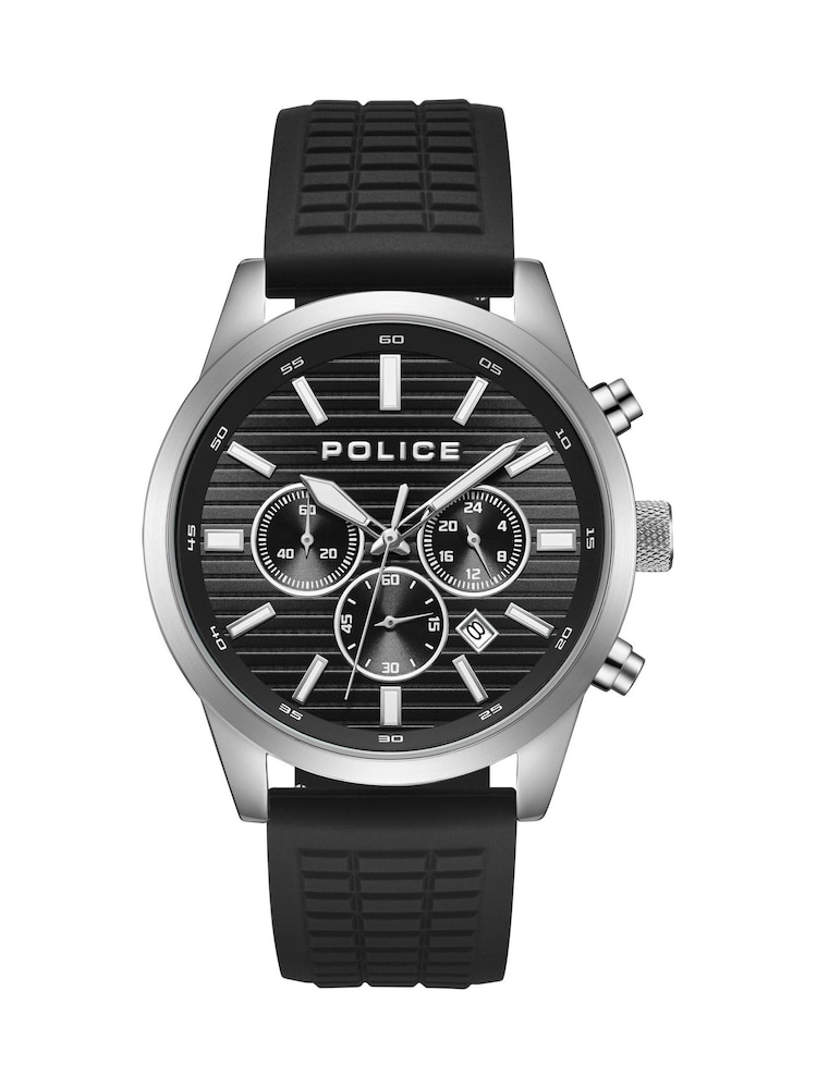 Peers Hardy Black Police Tangle Sillicone Strap Watch - Image 1 of 4